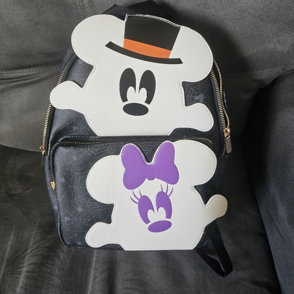 Disney loungefly glow in the dark backpack
